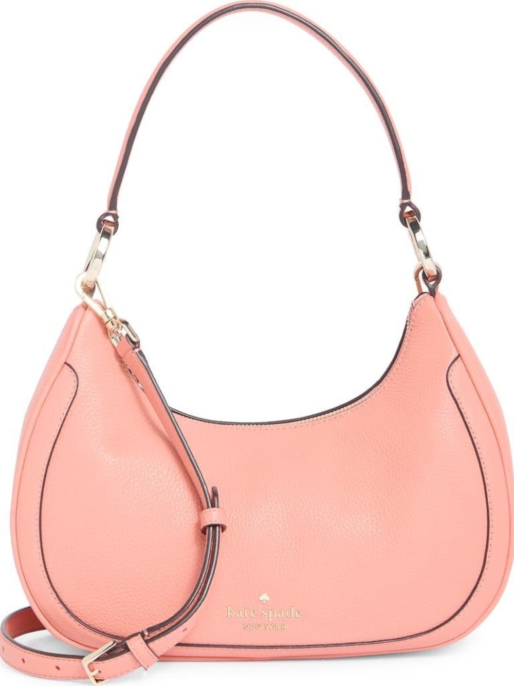 Kate Spade NY ♠️ Leila Pebbled Leather Shoulder Crossbody Bag Purse Terracotta